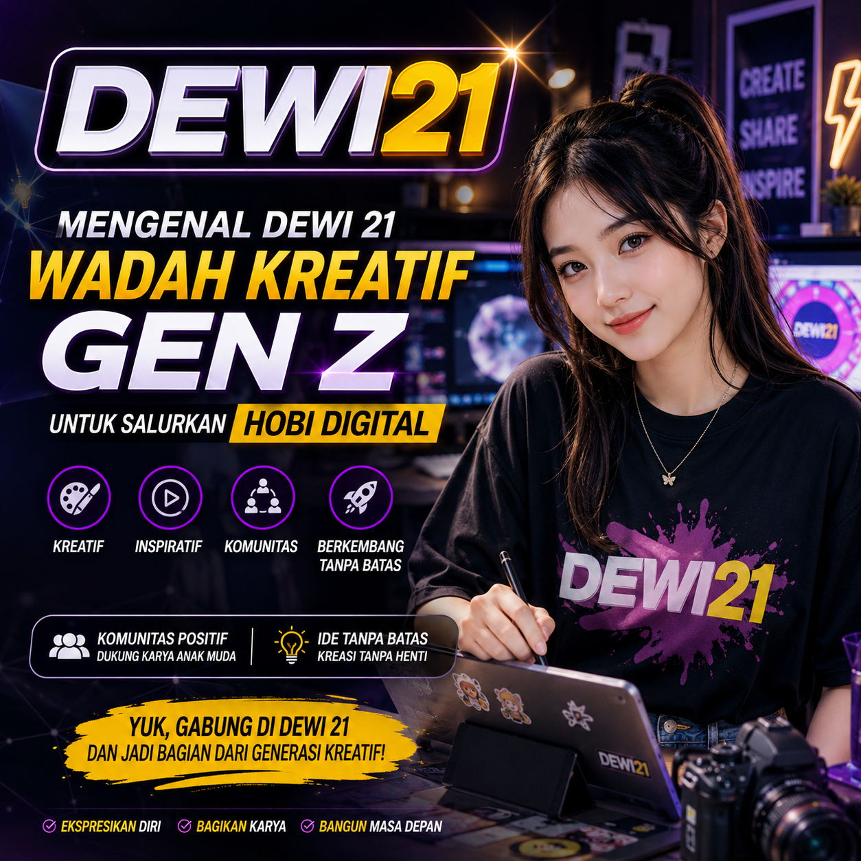 DEWI21 : Login Komunitas DEWI 21 Official Tempat Seru Alternatif Berbagi Tren Gadget dan Pop Culture